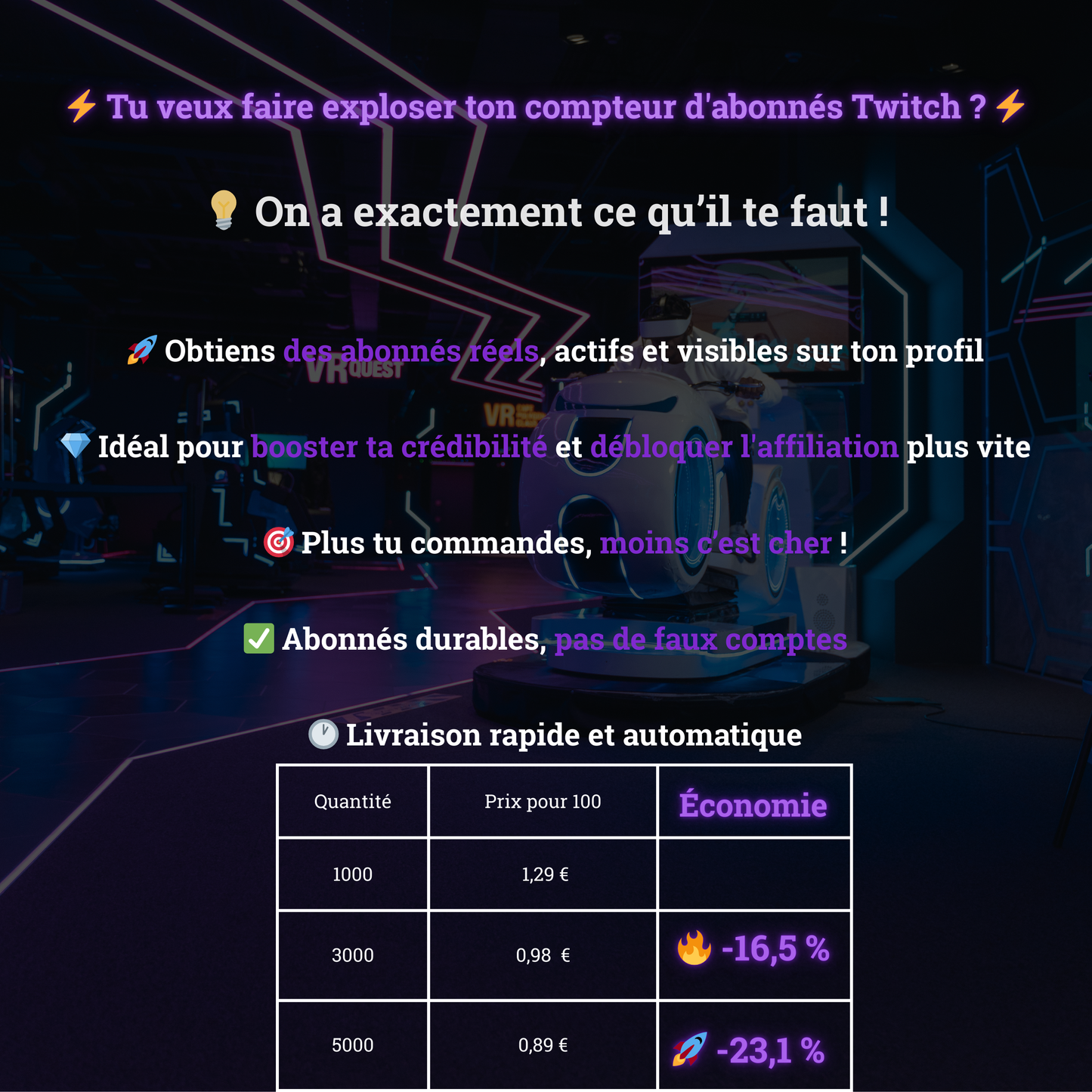 100 Followers Twitch